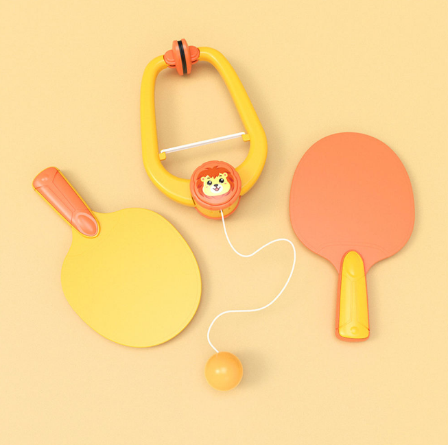 Kids Table & Door Hanging Ping Pong Tennis Game With (Set Of 2 Rackets)